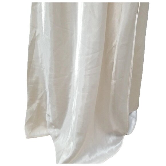 Victoria’s Secret Vintage Satin Lace Maxi Nightgown Champagne Slip Dress Sz L - Picture 4 of 7